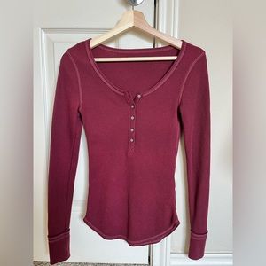 Abercrombie waffle long sleeve cardigan